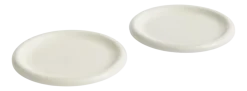 Plate HAY Barro Off-White Ø24 cm (Set of 2)