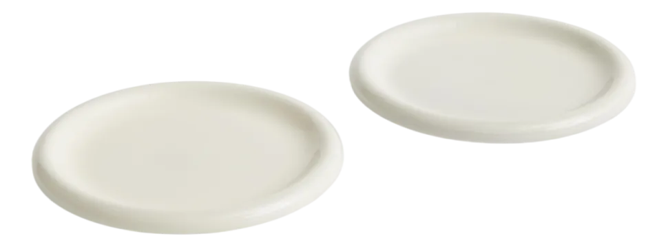 Plate HAY Barro Off-White Ø24 cm (Set of 2)