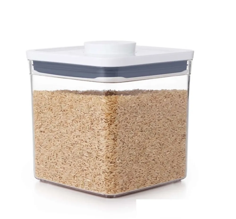 OXO POP Container 2.0 Good Grips SteeL Groot Vierkant Laag (2,6 L) Outlet