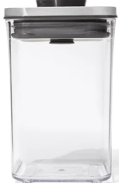 OXO POP Container 2.0 Good Grips SteeL Klein Vierkant Laag (1,0 L) Clearance