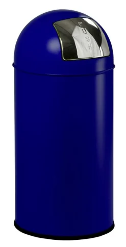 Prullenbak EKO Pushcan Blauw 40L