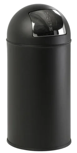 EKO Prullenbak Pushcan Mat Zwart 40L Clearance