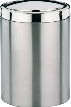 Prullenbak Kela Ano Swing 7L Silver Matt