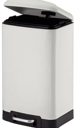 Prullenbak Kela Davino Pedaal Silent Close 12L White