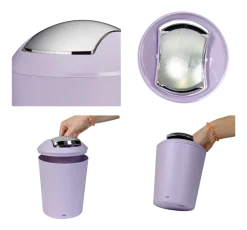 Prullenbak Kela Marta Swing Pastel Lila 1,7 liter