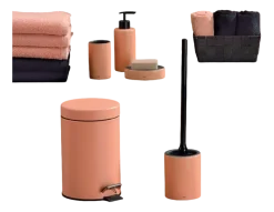 Prullenbak Kela Monaco Met Pedaal Peachy Pink 3 L