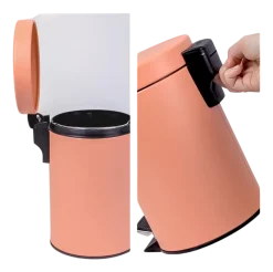 Prullenbak Kela Monaco Met Pedaal Peachy Pink 3 L