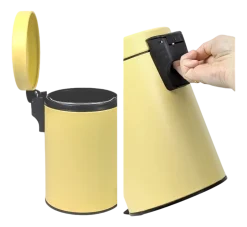Kela Prullenbak Monaco Met Pedaal Sunny Yellow 3 L Online