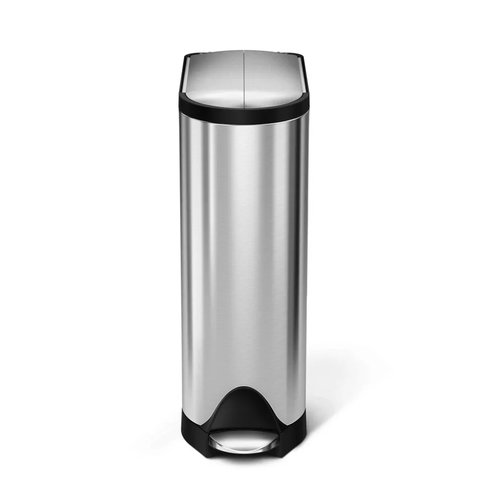 Prullenbak simplehuman Butterfly Zilver 18L