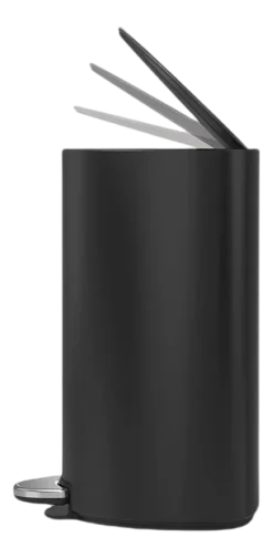 Prullenbak Simplehuman Halfrond Matzwart 6L