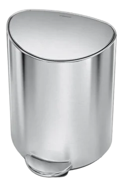 simplehuman Prullenbak Halfrond Geborsteld Staal 6L Online