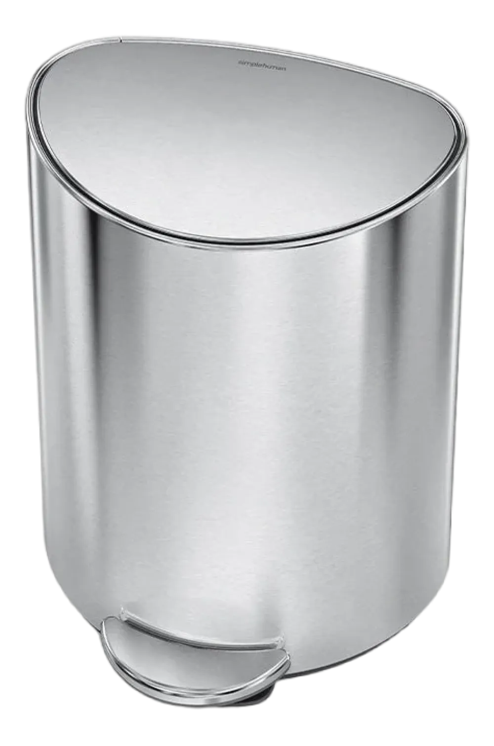 simplehuman Prullenbak Halfrond Geborsteld Staal 6L Online