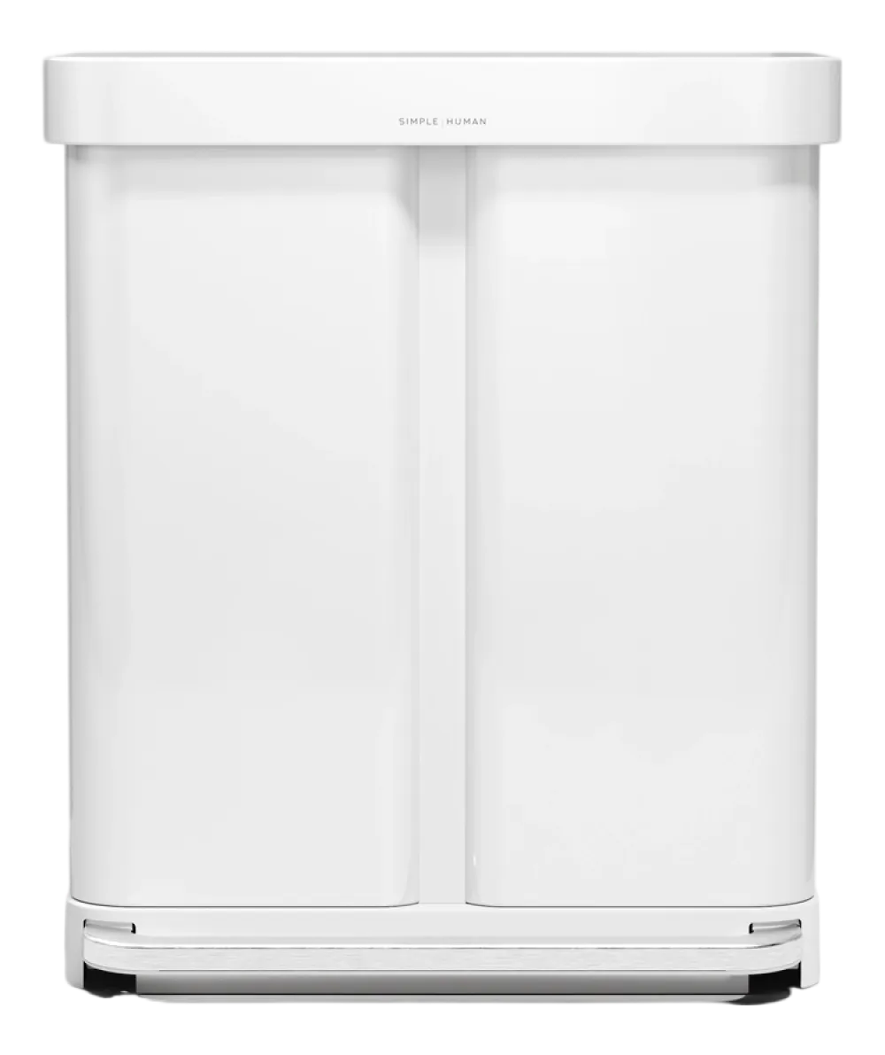 simplehuman Prullenbak Liner Pocket Wit Staal 34+24L Hot