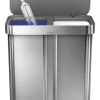 Prullenbak Simplehuman Liner Pocket Geborsteld Staal 34+24L
