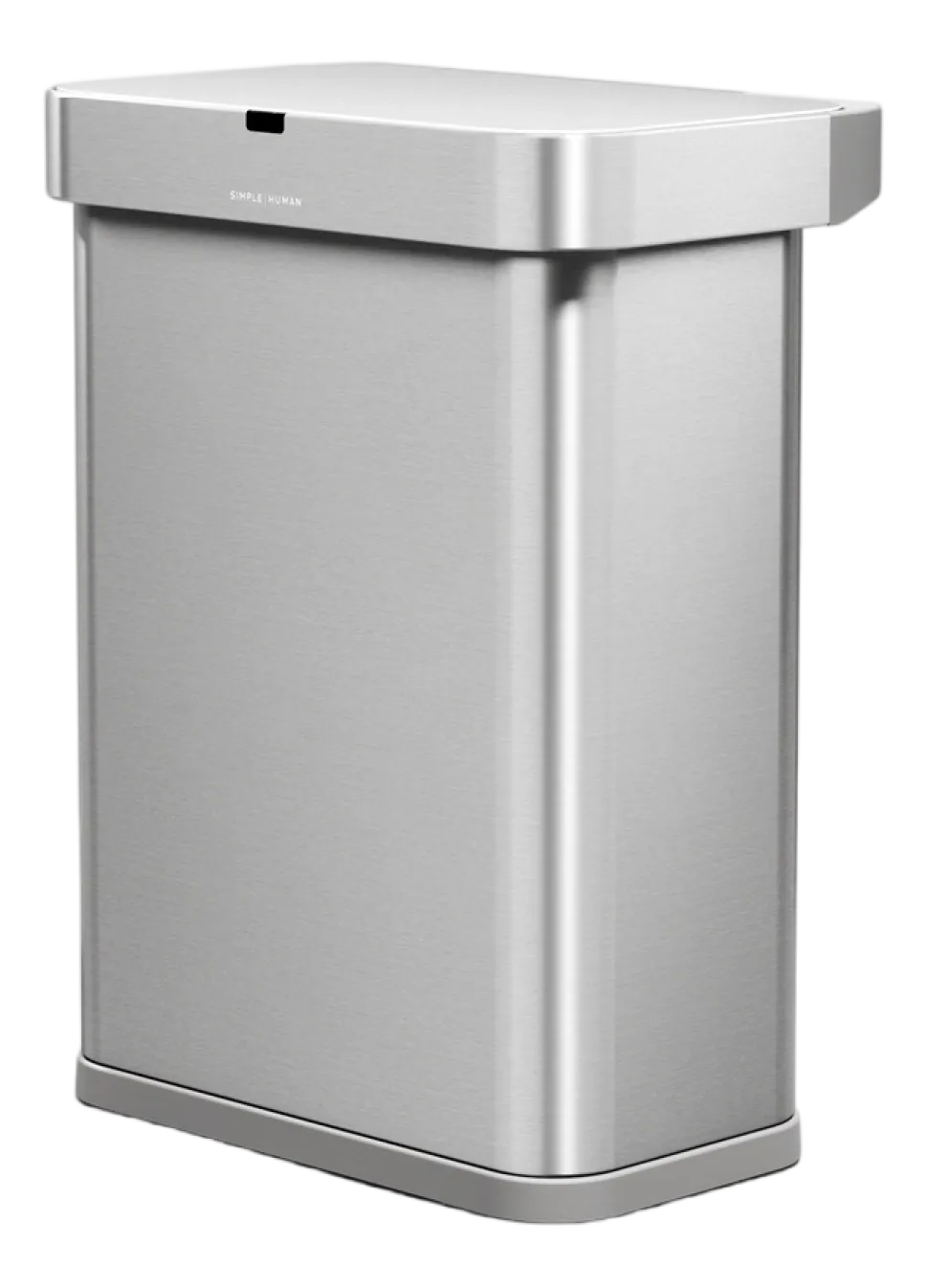 Prullenbak Simplehuman Rechthoekig Met Sensor Geborsteld Staal 58L