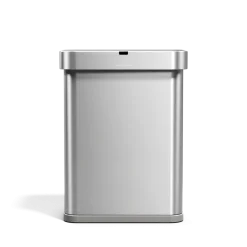 Prullenbak Simplehuman Rechthoekig Met Sensor Geborsteld Staal 58L