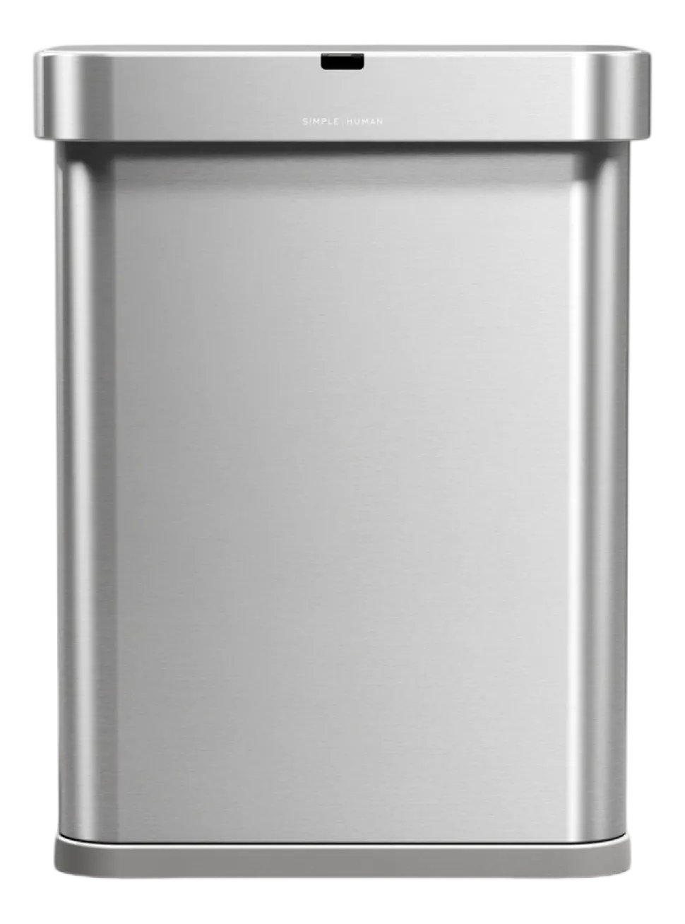 Prullenbak Simplehuman Rechthoekig Met Sensor Geborsteld Staal 58L