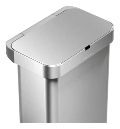 Prullenbak Simplehuman Rechthoekig Met Sensor Geborsteld Staal 58L
