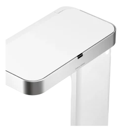 Prullenbak Simplehuman Rechthoekig Met Sensor Recycle Wit Staal 34+24L