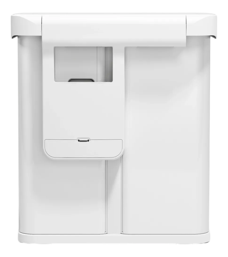 Prullenbak Simplehuman Rechthoekig Met Sensor Recycle Wit Staal 34+24L