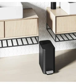 simplehuman Prullenbak Slim Zwart 5L Discount