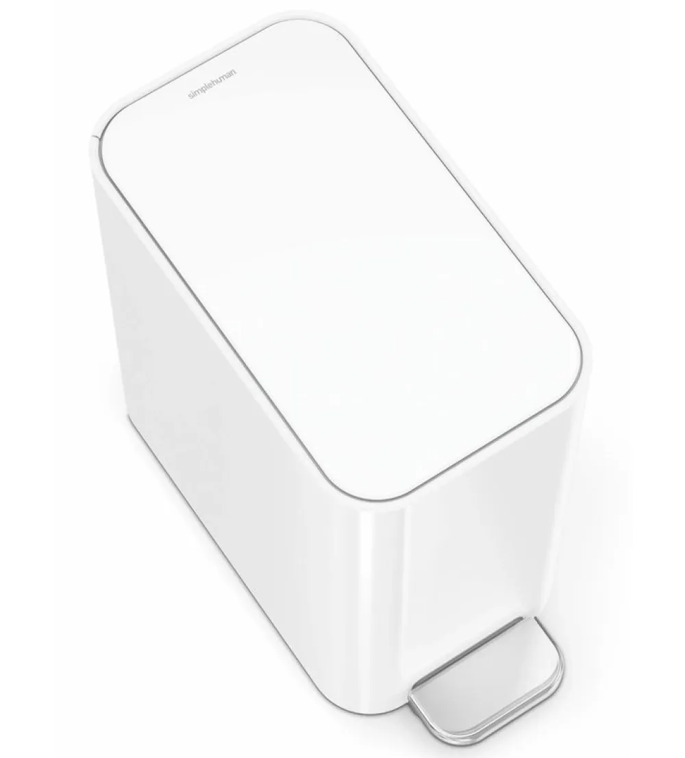 simplehuman Prullenbak Slim Wit 5L New