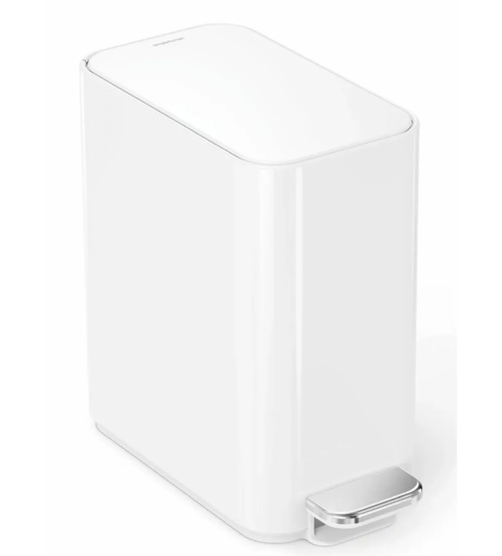 simplehuman Prullenbak Slim Wit 5L New