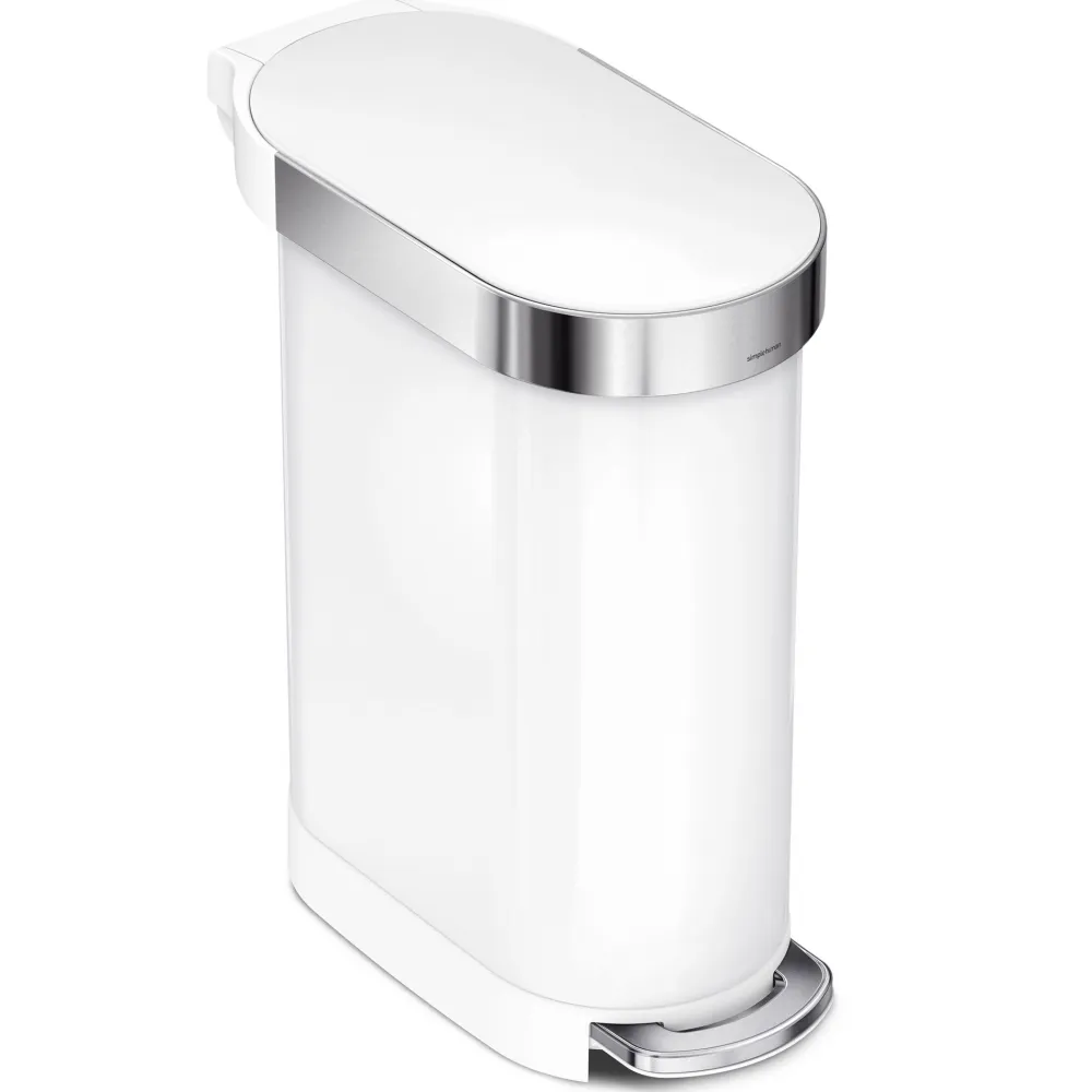 simplehuman Prullenbak Slim Wit 45L Online