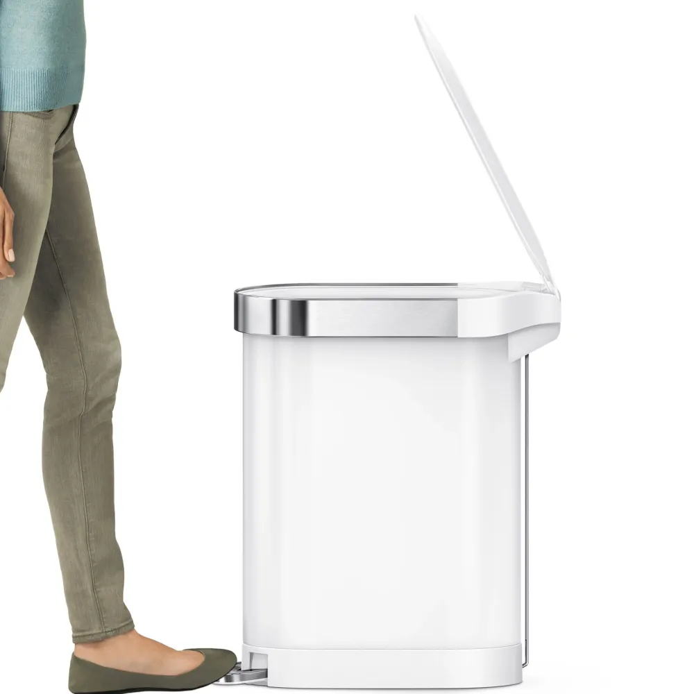 simplehuman Prullenbak Slim Wit 45L Online