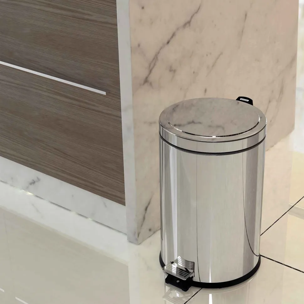 Prullenbak Tramontina Brasil Zilver 5 L