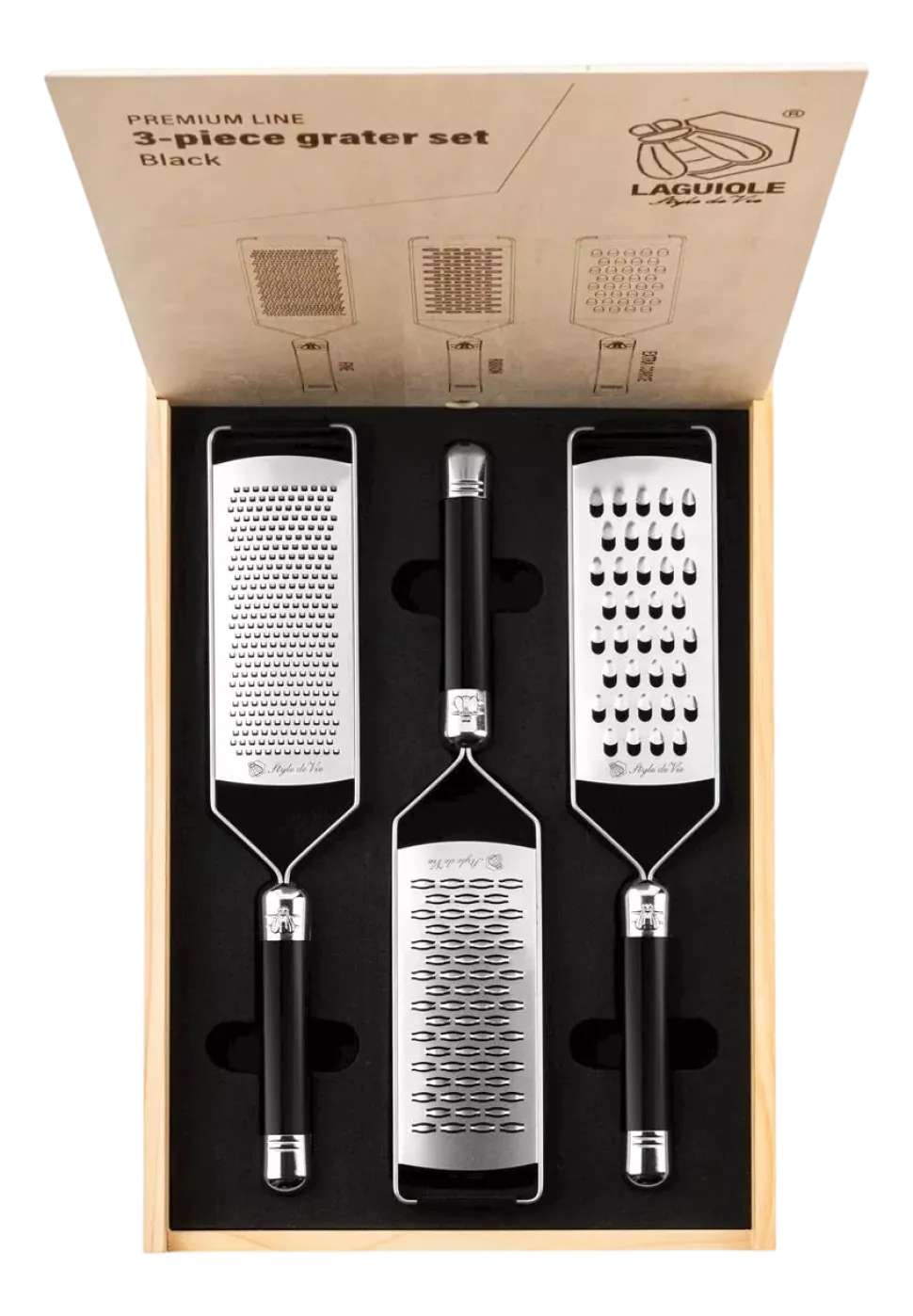 Raspenset Laguiole Style de Vie Premium Line (3-delig)