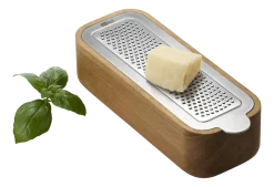 Rasp Met Serveerschaal Adhoc CutnServe Zilver