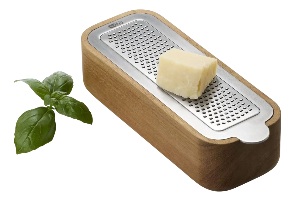 Rasp Met Serveerschaal Adhoc CutnServe Zilver