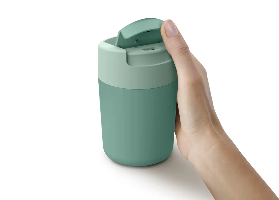 Reisbeker Joseph Joseph Sipp Met Flip top Dop 340 ml Groen