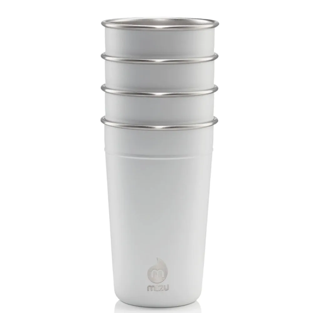 Mizu Reisbeker Party Cup White 500ml (4-Delig) Hot