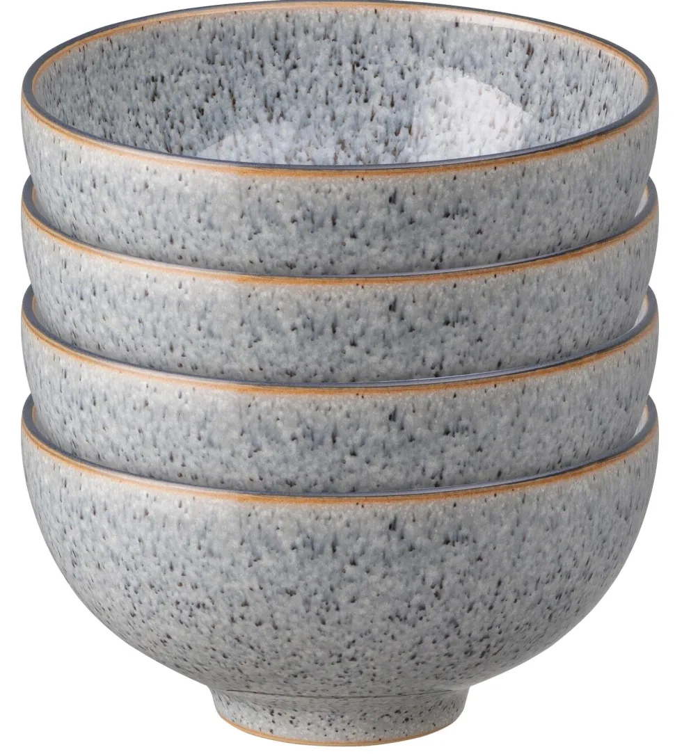 Rijstkom Denby Studio Grey 480 ml (Set van 4)