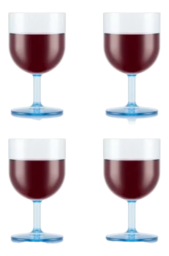 Rode Wijnglas Bodum Oktett Kunststof Blue Moon 250 ml (Set van 4)