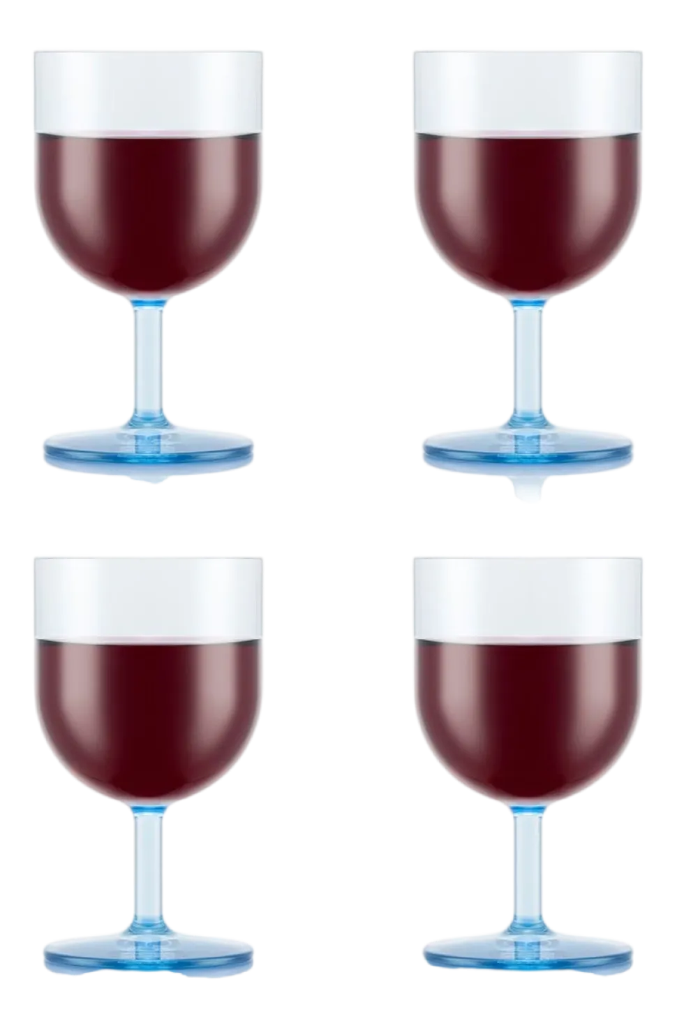 Rode Wijnglas Bodum Oktett Kunststof Blue Moon 250 ml (Set van 4)
