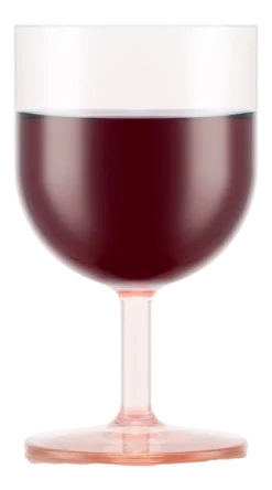 Rode Wijnglas Bodum Oktett Kunststof Strawberry 250 ml (Set van 4)
