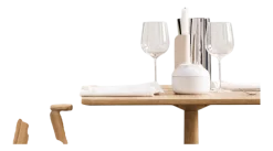 Rode Wijnglas Bolia Rheolog Clear Wavy Crystal Glass (Set van 2)
