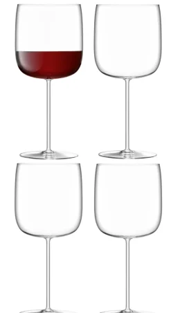 Rode Wijnglas L.S.A. Borough 660 ml (4-Delig)