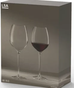 L.S.A. Rode Wijnglas Wine 400 ml (set van 2) Outlet