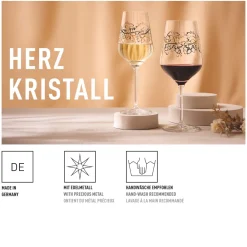Ritzenhoff Rode Wijnglas Herzkristall #12 570 ml Clearance