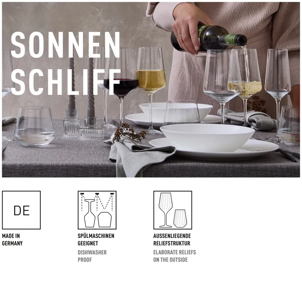 Rode Wijnglas Ritzenhoff Sonnenschliff 536 ml (Set van 2)