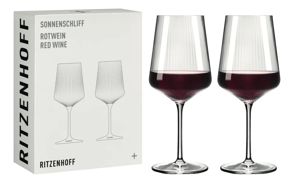 Rode Wijnglas Ritzenhoff Sonnenschliff 536 ml (Set van 2)