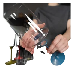 Rode Wijnglas / Tumbler Trebonn SplitGlass Groen 450 ml (Set van 2)