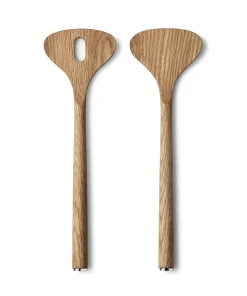 Saladebestek Georg Jensen Alfredo Eikenhout (2-delig)
