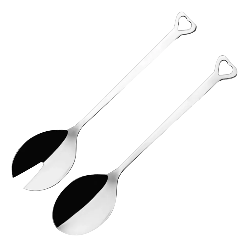 Saladebestek Mepra Evento Zilver (2-delig)