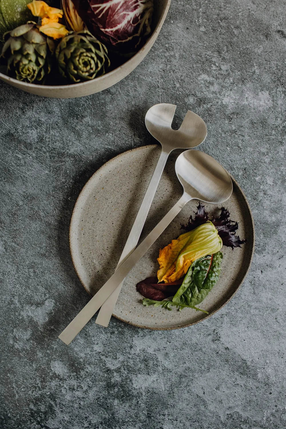 Zack Saladebestek Lenora Mat Geborsteld Discount