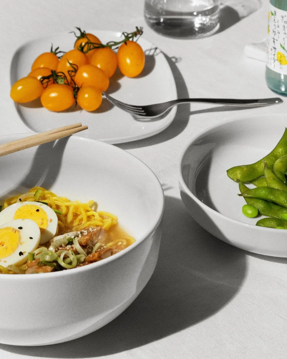 Saladeschaal Alessi Itsumo White Porcelain 20 cm